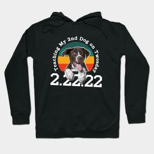 Teaching my dog on twosday / 22222 / pet lover gift idea Hoodie